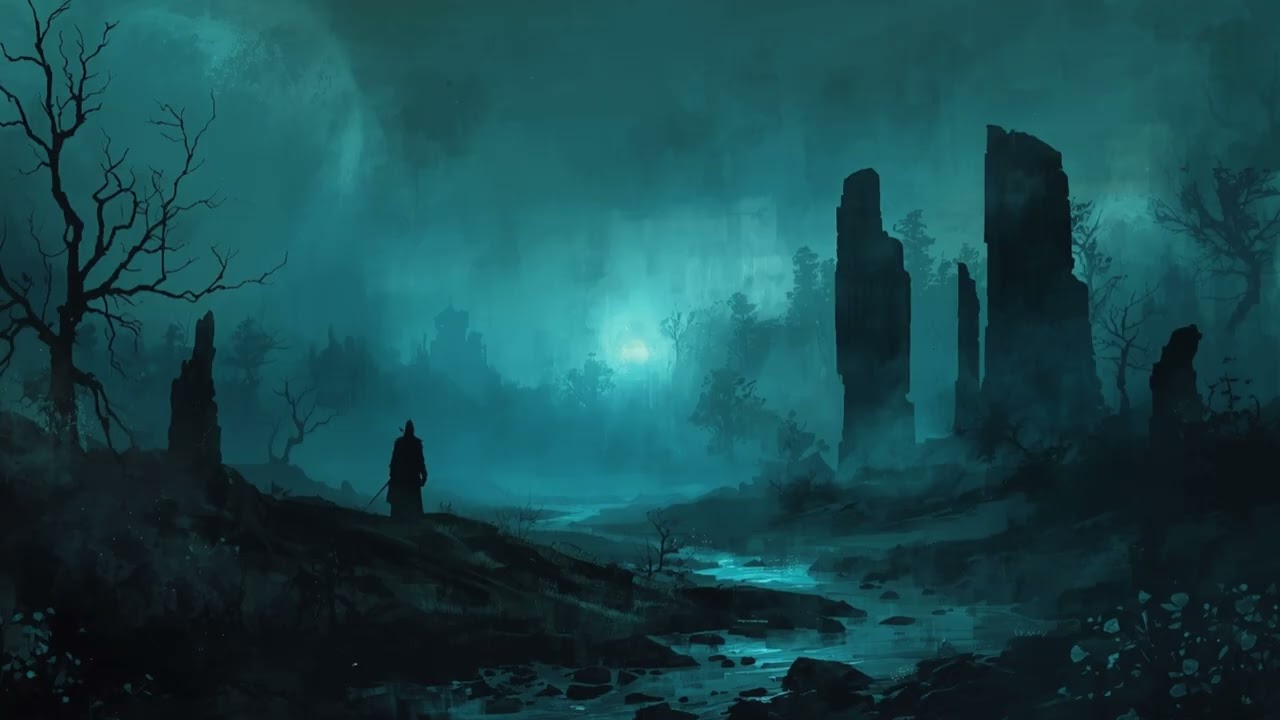 Dark Fantasy Ambient – Silent Knight Over the Fog | Atmospheric Drone Music