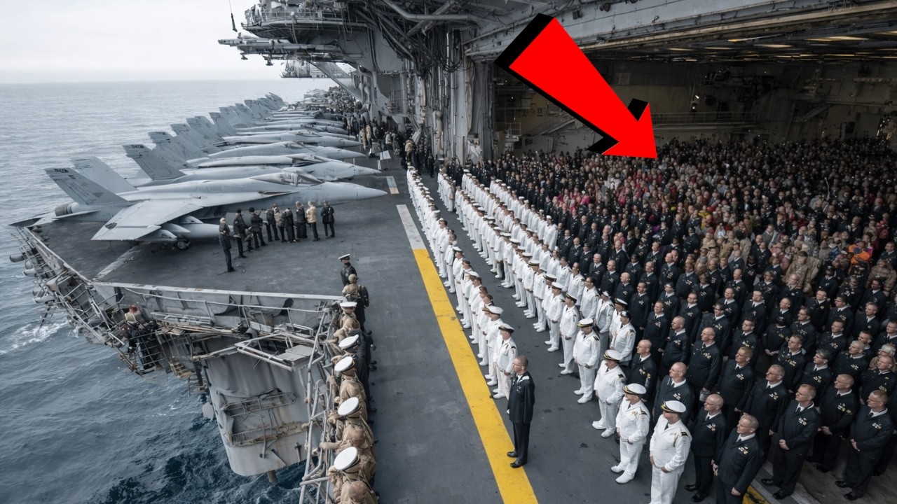 How 5,000 People Eat, Sleep, and Work in the Middle of the Ocean on 13B$ Aircraft Carrier