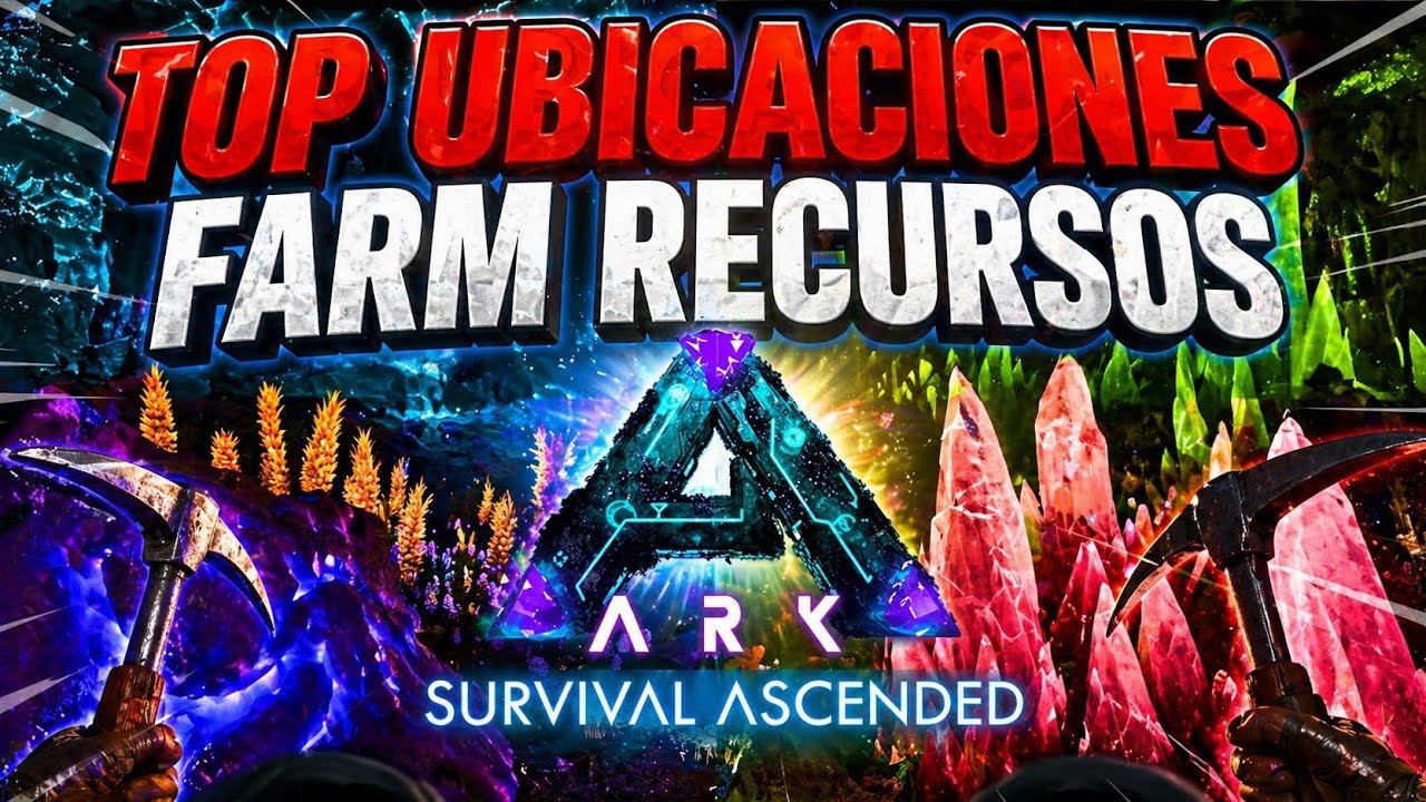 TOP MEJORES UBICACIONES para FARMEAR TODOS los RECURSOS en ARK ABERRATION ASCENDED