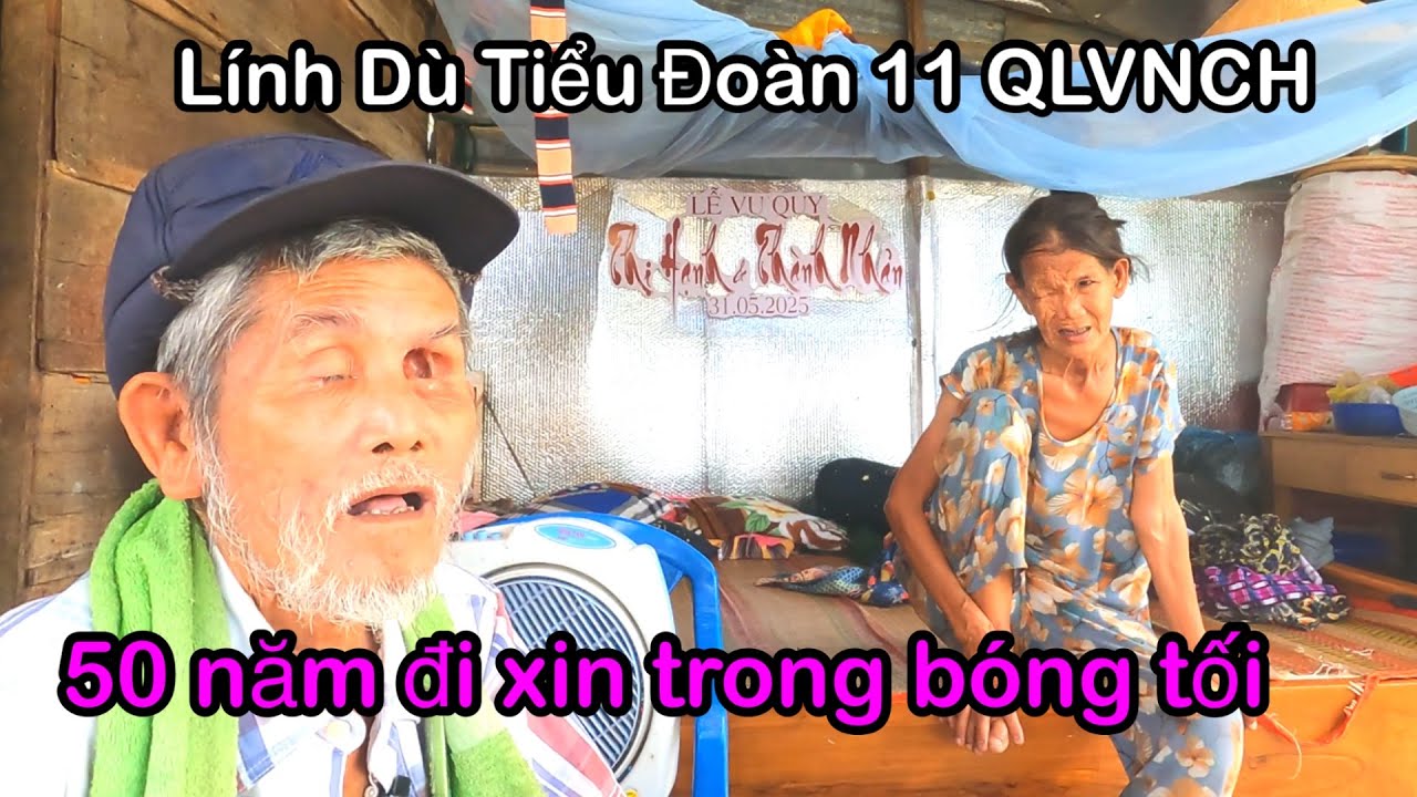 Chú Thái ,Từng Là Lính Dù Tiểu Đoàn 11 QLVNCH .Gần 50 Năm Đi Xin Trong Bóng Tối.