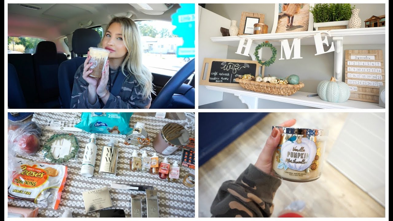 Vlog:  FALL BATH & BODY WORKS + DAILY SHOPPING