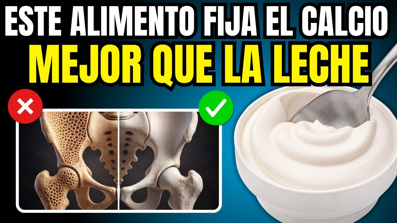 Osteoporosis: 5 Alimentos que fijan el CALCIO en los huesos aunque no tomes leche