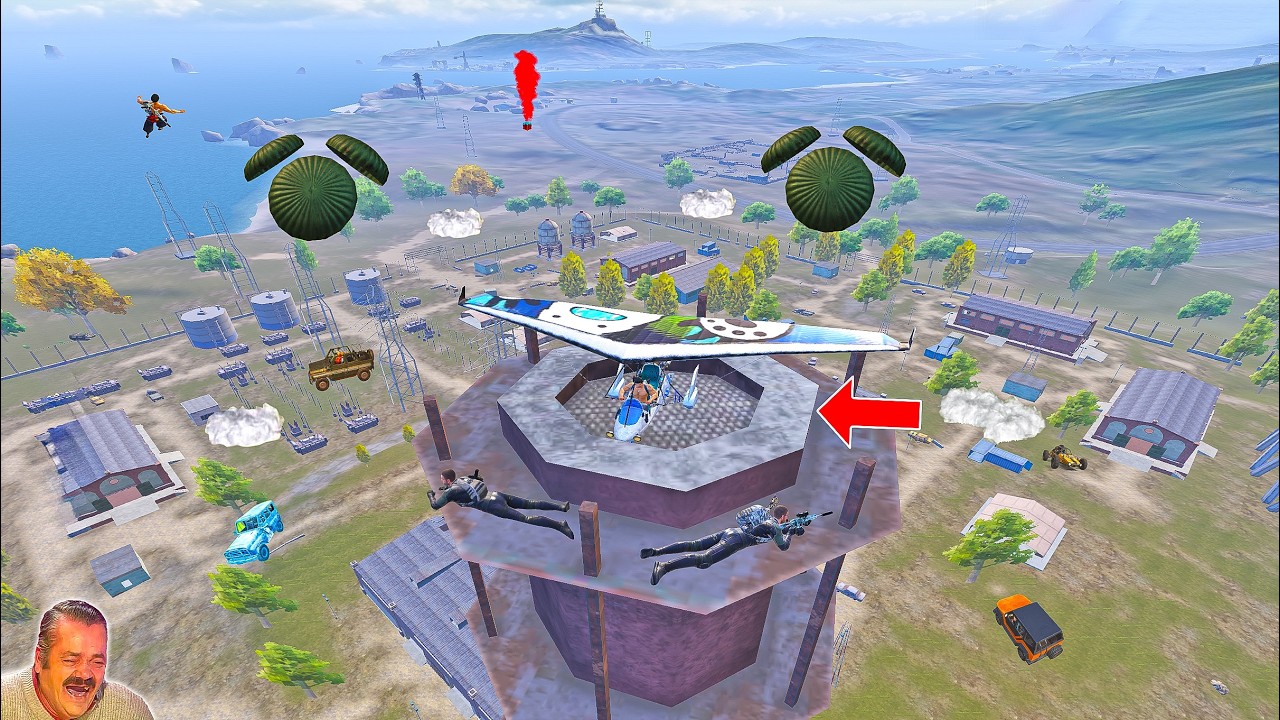 Кемпер в башне, 1000 IQ 😱 🤣 Троллинг новичков в PUBG Mobile 😂