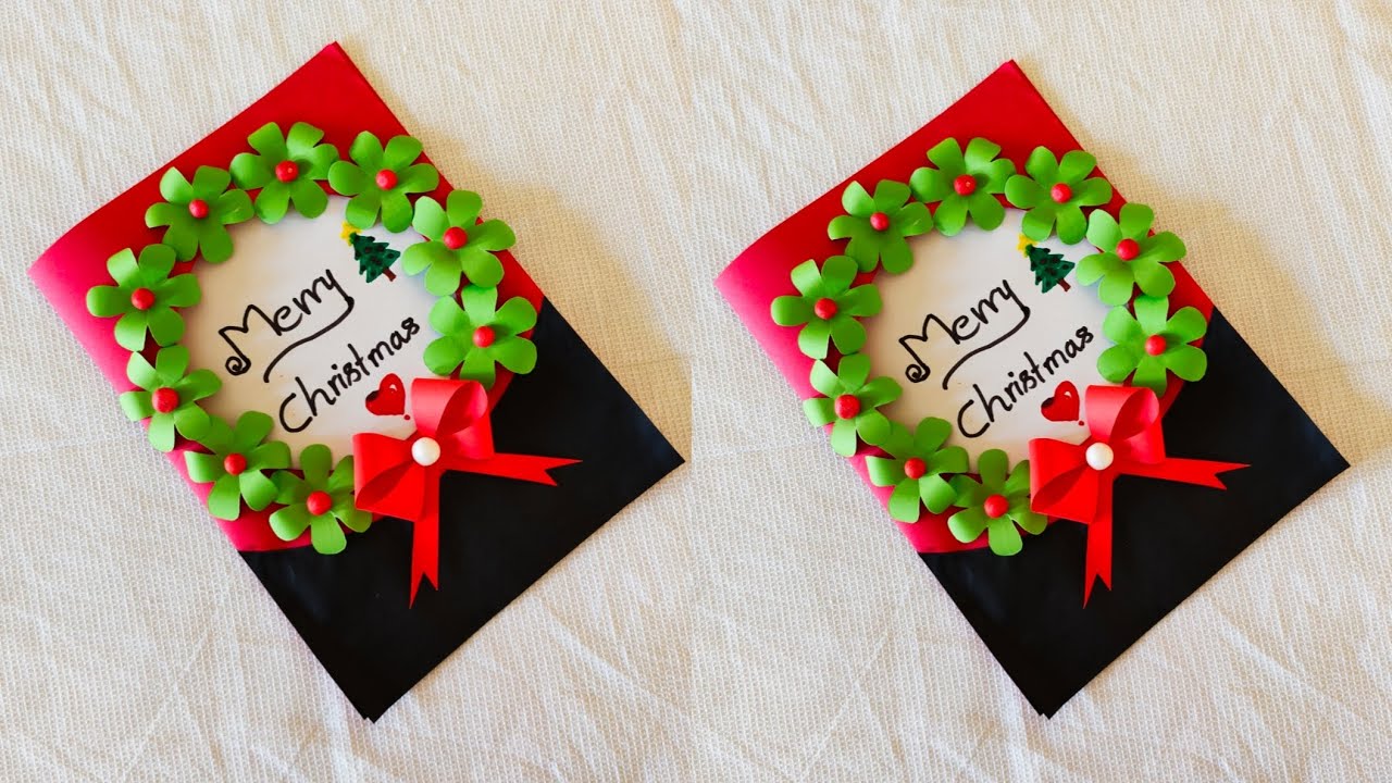 Christmas greeting Card ideas🎄/DIY Christmas Card/Beautiful & Easy Christmas Card making/ Christmas🎁
