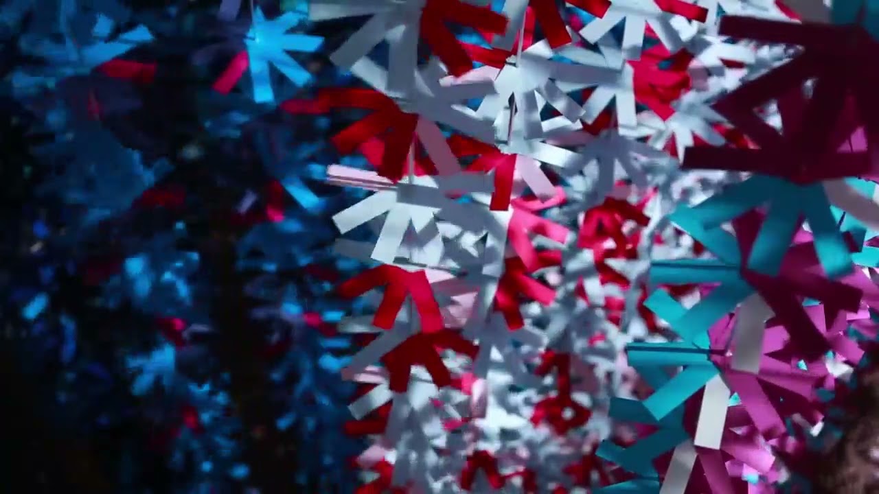 25,000 colourful paper kinetic art installation by Emmanuelle Moureaux