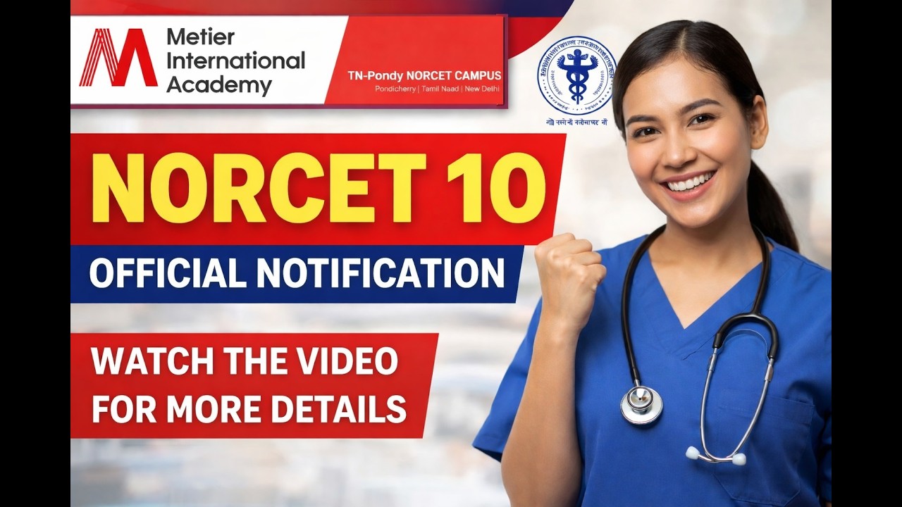 NORCET 10 Official Notification Out 🔥 | Complete Details | Exam Date | Eligibility | AIIMS NORCET-10
