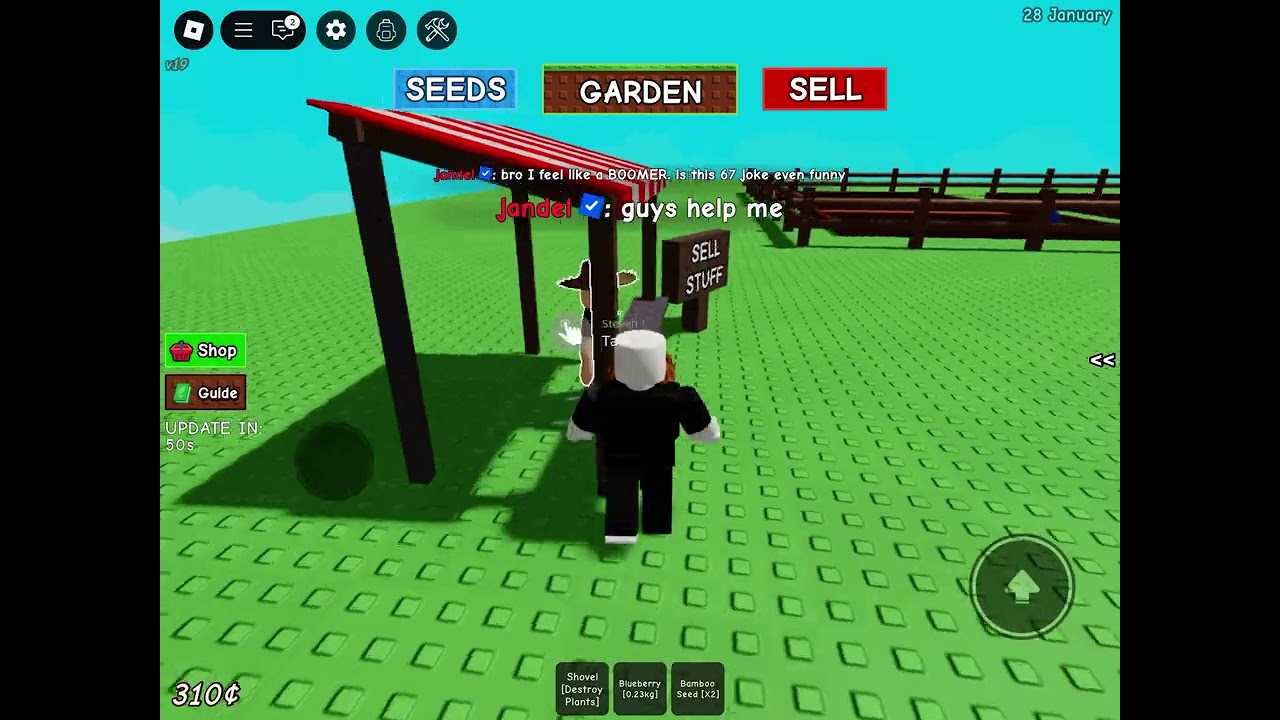 First time playing grow a garden