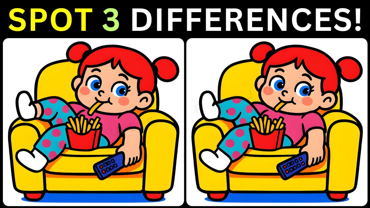 🧩Hunt Down 3 Sneaky Differences⏳【#306 Brain Game Challenge Spot 3 Differences】