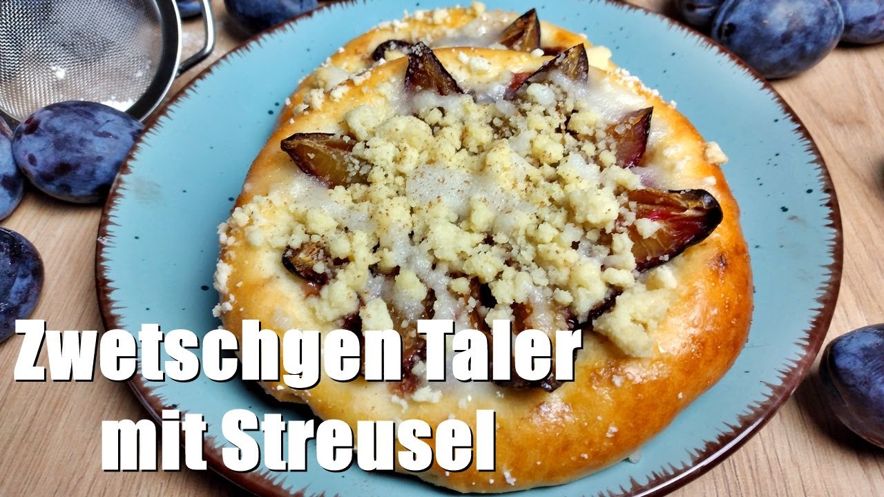 Rezept: Köstliche Zwetschgen Taler mit Streusel / Leckeres Gebäck mit Pflaumen
