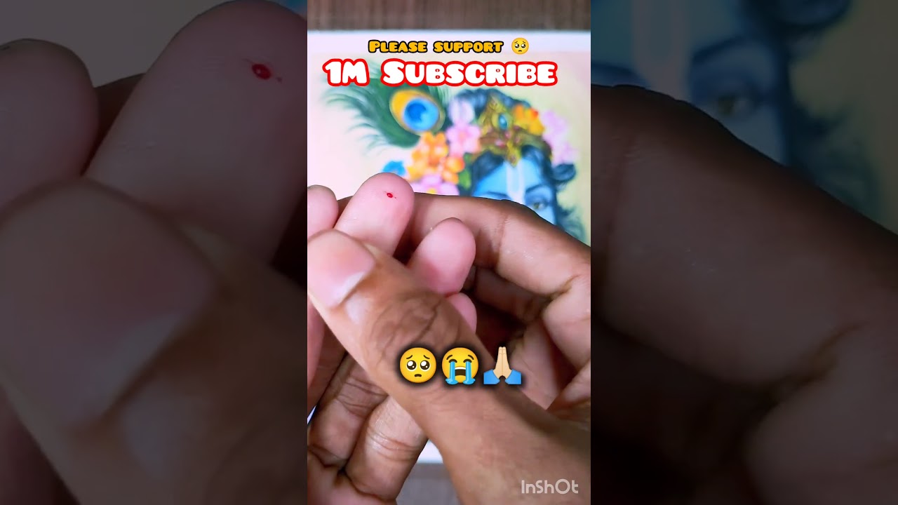 krishna ji painting 🎨🦚 