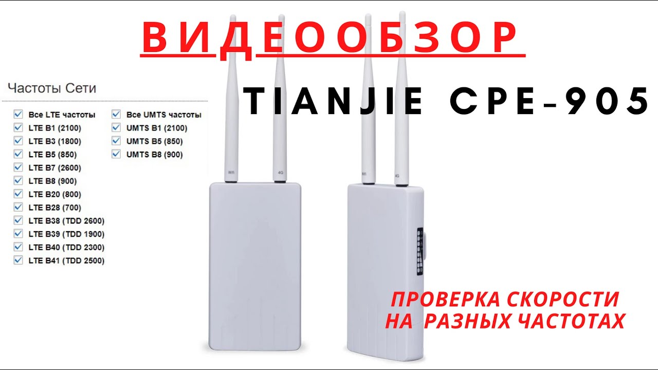 Мощная 4G LTE точка доступа / антенна с встроенным модемом и Wi Fi роутером с POE CPE 905