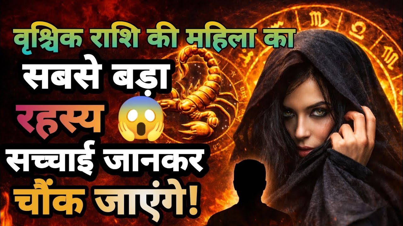 वृश्चिक राशि की महिला का सबसे बड़ा रहस्य 😱 सच्चाई जानकर चौंक जाएंगे!/ Vrishchik Rashi #youtube 