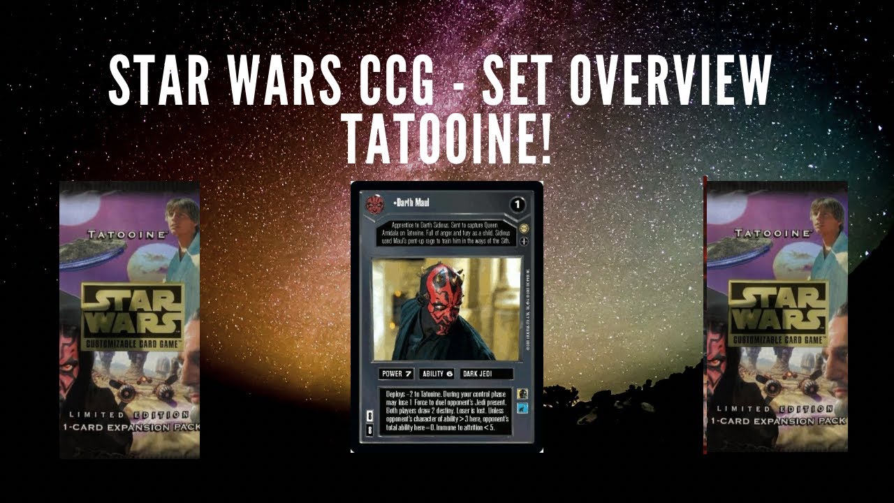 Обзор набора Star Wars CCG Tatooine!