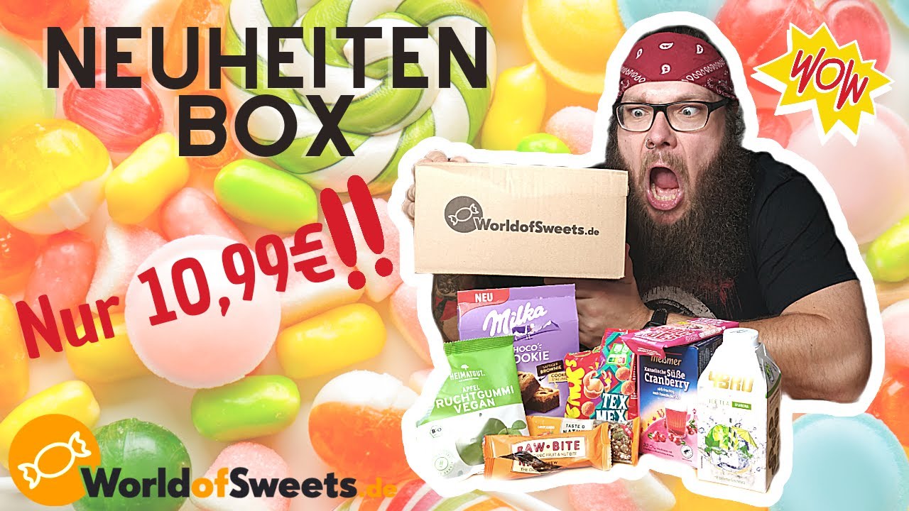 WORLD OF SWEETS Neuheitenbox August für 10,99€? WILDes UNBOXING - inkl. TASTE-TEST! Milka, 4Bro uvm!