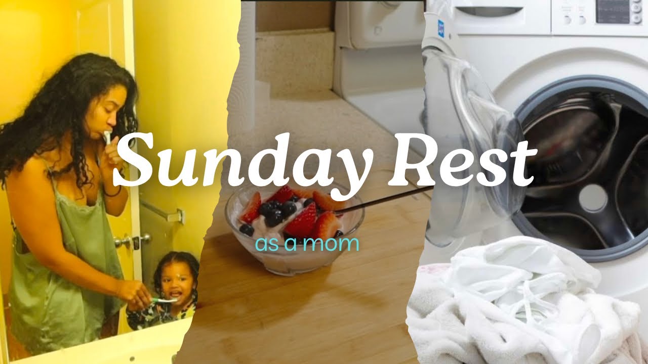 Sunday Rest 🫧🛁🩵 | cleaning| ￼cooking| skincare| recharging| mommy duties