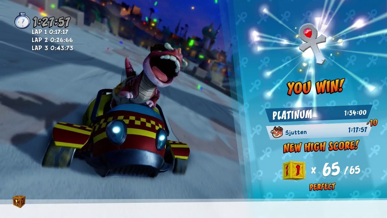 CTR Nitro Fueled - Twilight Tour - Platinum Relic (All Boxes)