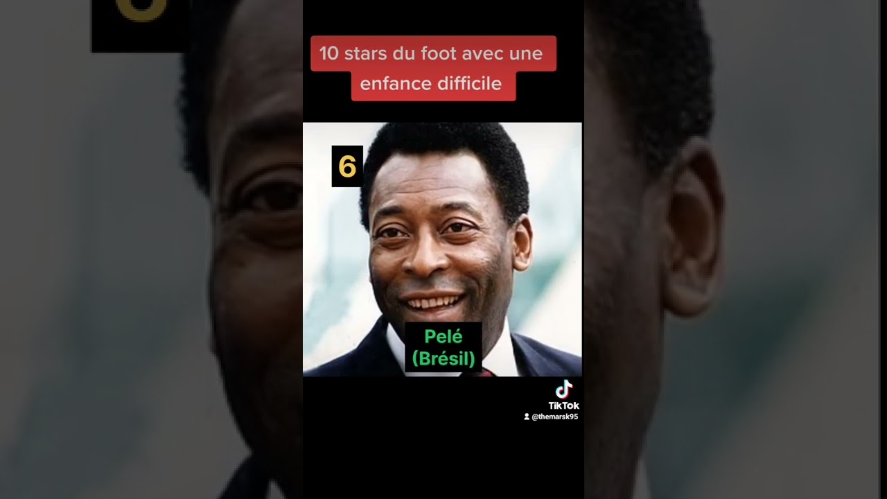 Top10 des stars du foot avec une enfance difficile.   #football #stars #live #liguechampion #monde