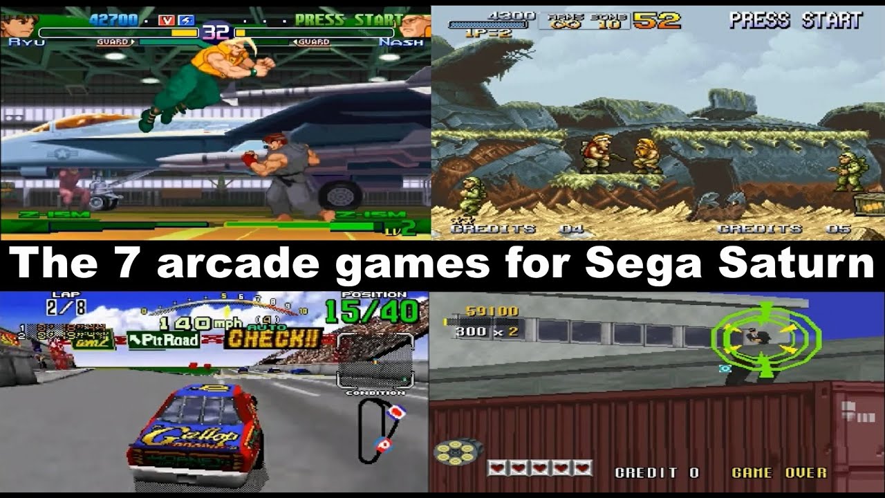 The 7 arcade games for Sega Saturn