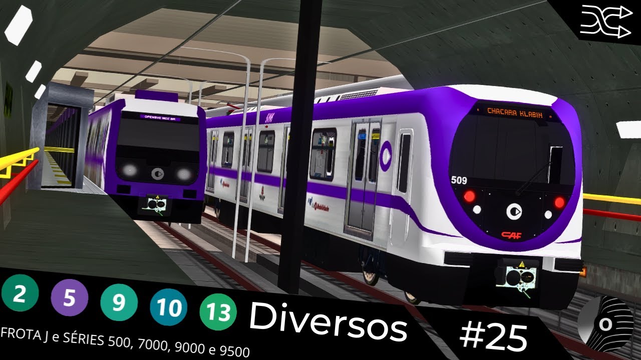 OpenBVE - TRENS DIVERSOS nas LINHAS 2, 5, 9, 10 e 13!