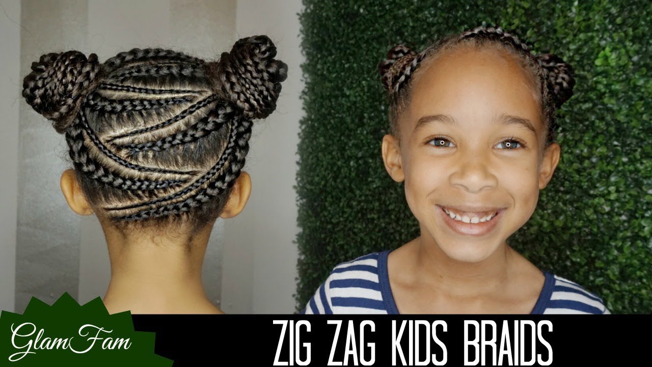 Zig Zag Braid Hairstyle for Kids | How to do Kid's Hair