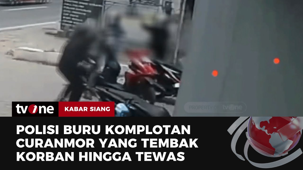 Detik-detik Rekaman CCTV Komplotan Curanmor Tembak Warga | Kabar Siang tvOne