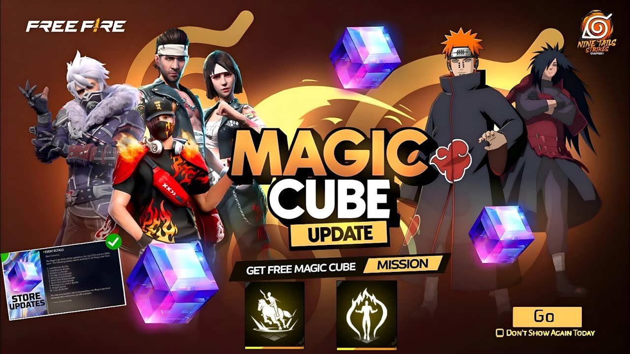 Ob55 Magic Cube Store Update 🤯💥 | Next Magic Cube Bundle | Naruto Chapter 2 Return | Ff New Event