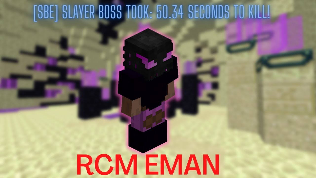 HOW YOU CAN DO SUB 50 SECOND BOSSES AFTER THE END UPDATE (rcm eman) | Hypixel Skyblock