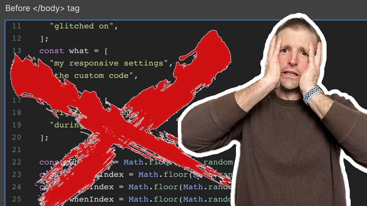 STOP messy code! Tidy code workflow with Webflow