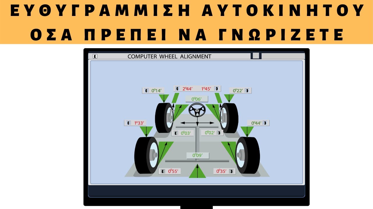 Ευθυγράμμιση Αυτοκινήτου-Τι είναι, κάθε πότε πρέπει να γίνεται; Γωνίες κάστερ, κάμπερ και σύγκλισης