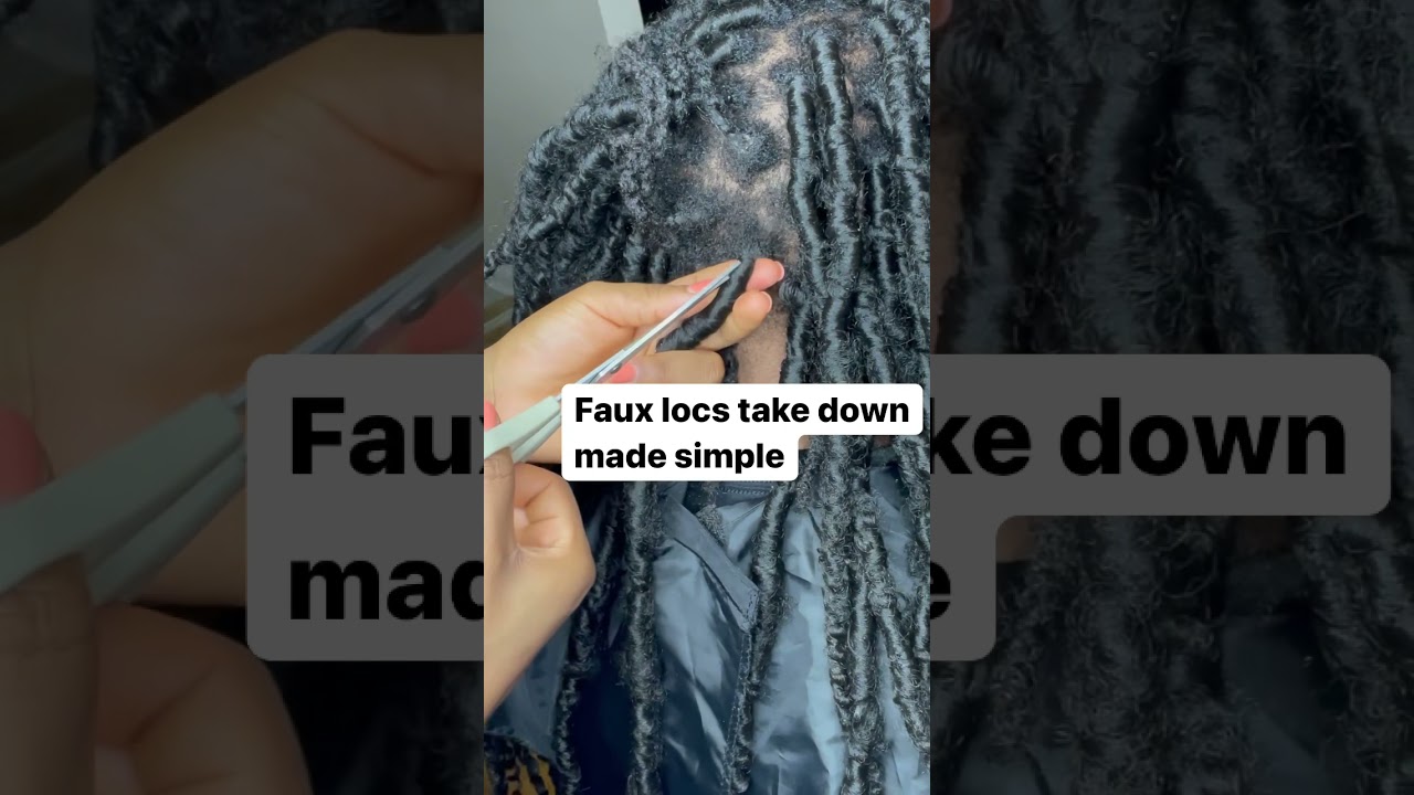 How to take down faux locs