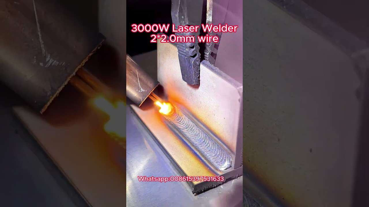 3000W Handheld Fiber Laser Welding Cleaning Cutting Machine with Double Wire Feeder #weld  #welding