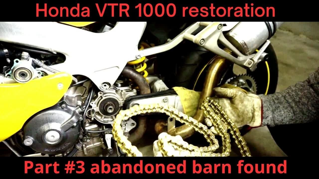 Honda VTR 1000 Restoration part #3 Abandoned sport bike , barn found
