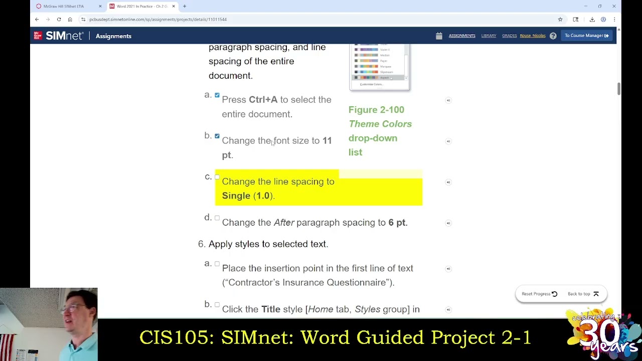 CIS105: 2/5/26: SIMnet Word Guided Project 2-1