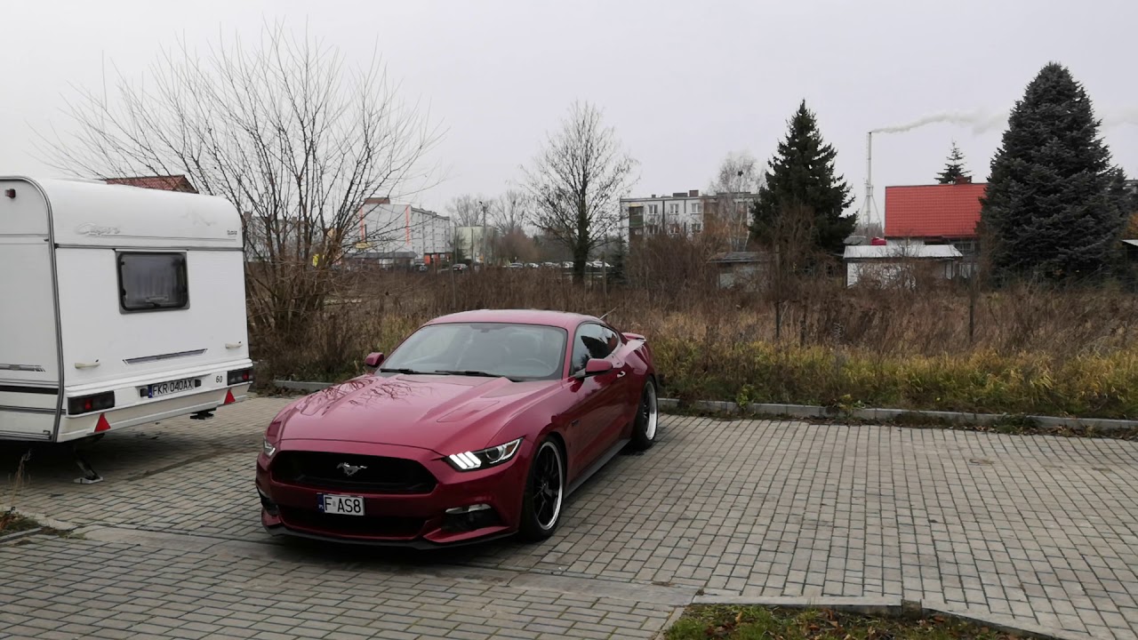 2015 Mustang GT burnout and sound X-Pipe muffler and resonator delete dźwięk wydechu