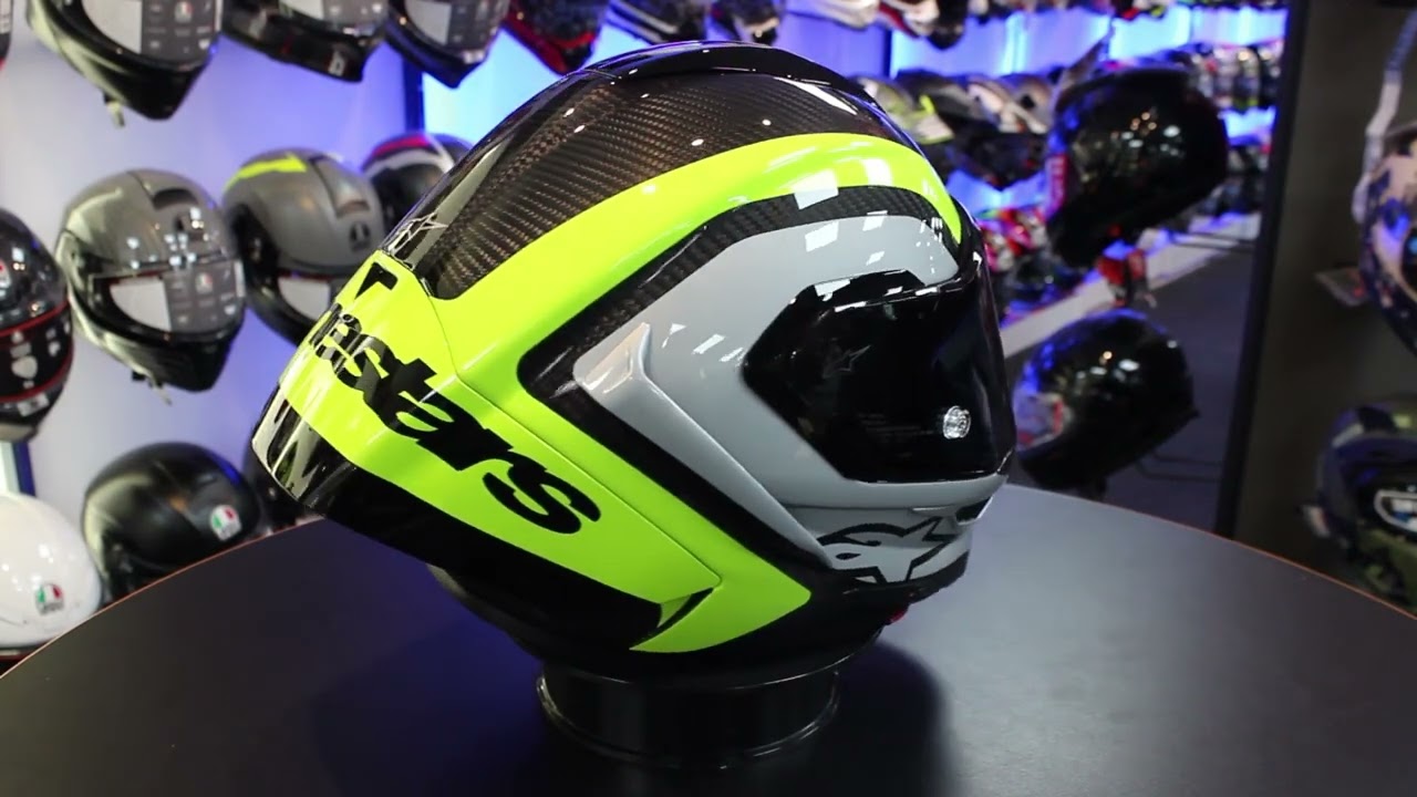 Alpinestars Supertech R10 Arius Helmet (Black|Silver|Yellow)