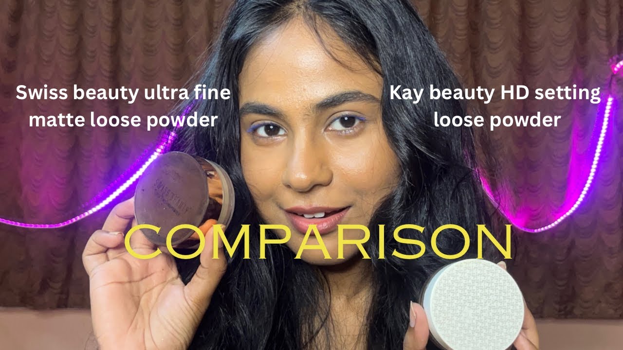 Тест на стойкость ✨️Рассыпчатая пудра Swiss Beauty против рассыпчатой ​​пудры Kay Beauty | Parnas...