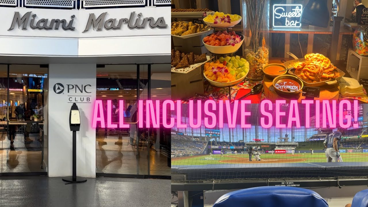 Miami Marlins PNC Club seats at Loan Depot Park 2024 ⚾️ 🏟️ ALL INCLUSIVE!!!