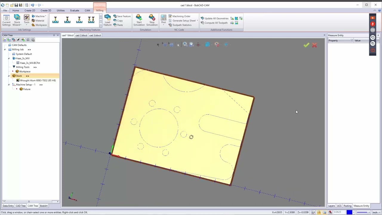 BobCAD CAM V34 - 2D CAD-CAM Part 2