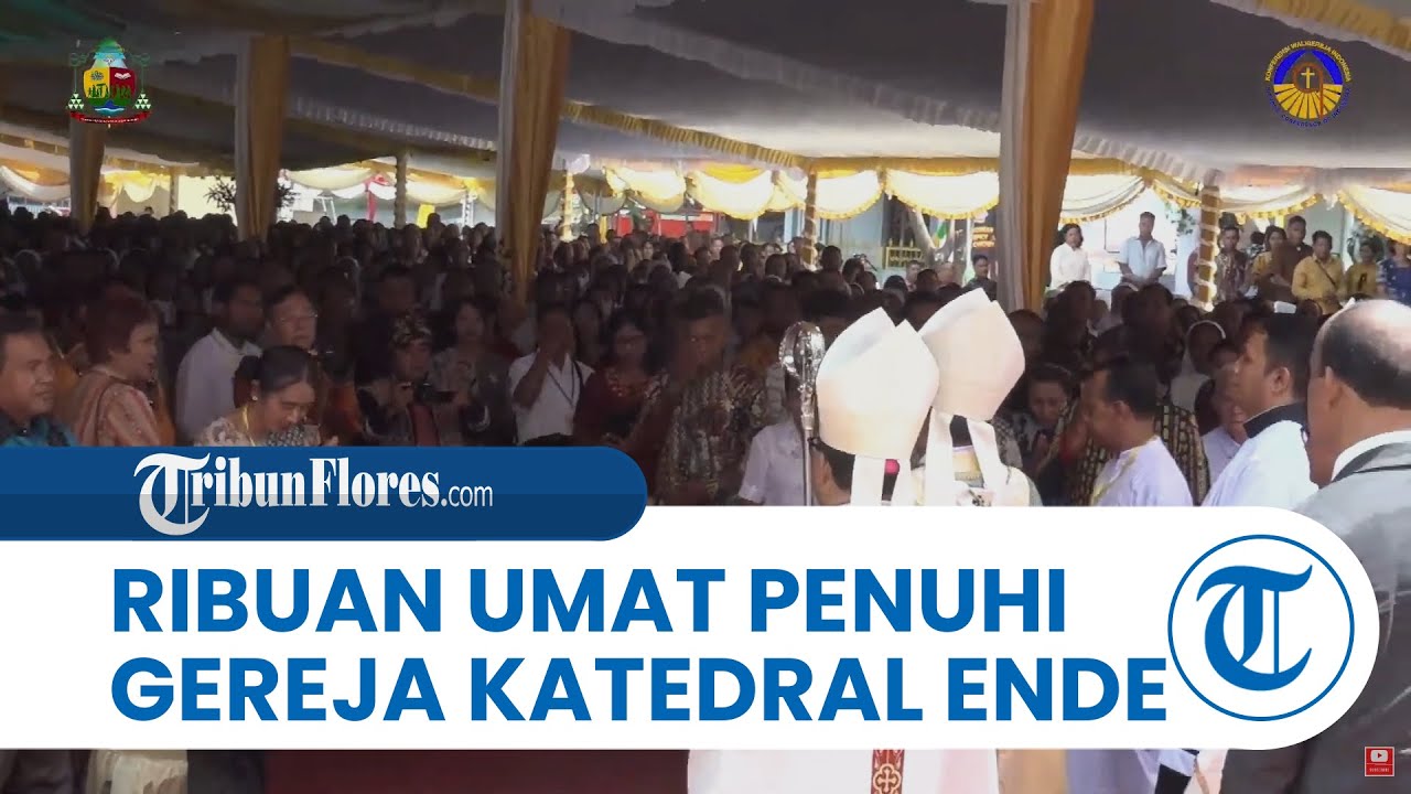 Ribuan Umat Lintas Agama Hadiri Tahbisan Uskup Agung Ende Mgr Paulus Budi Kleden SVD