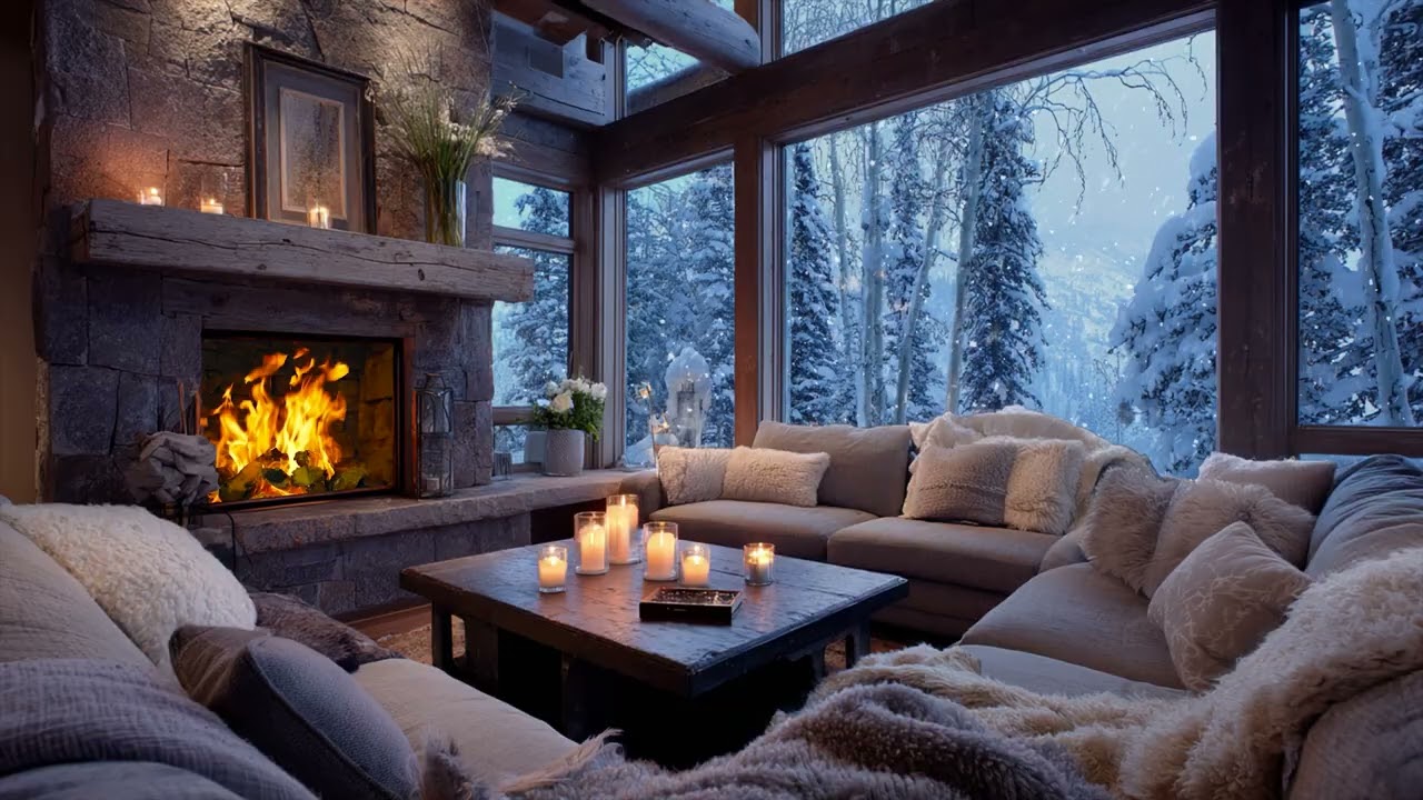 Silent snow through the glass 🛌 blankets wrapped close as everything slows to rest
