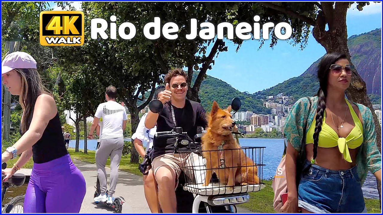 【4K】WALK 🇧🇷 Lagoa Rodrigo de Freitas | Rio de Janeiro BRAZIL