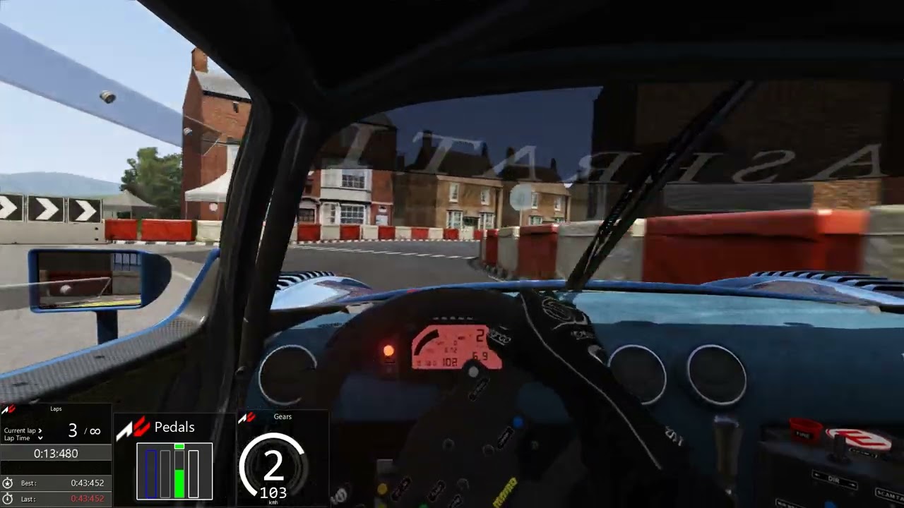 Assetto Corsa Highlands Short Maserati MC12 GT1 World Record 43.280 Onboard