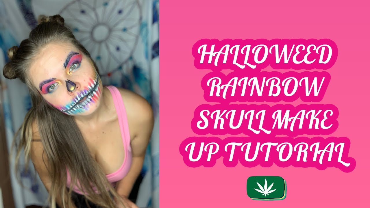 Halloweed Rainbow Skull make up tutorial/BEYOND THE BUD