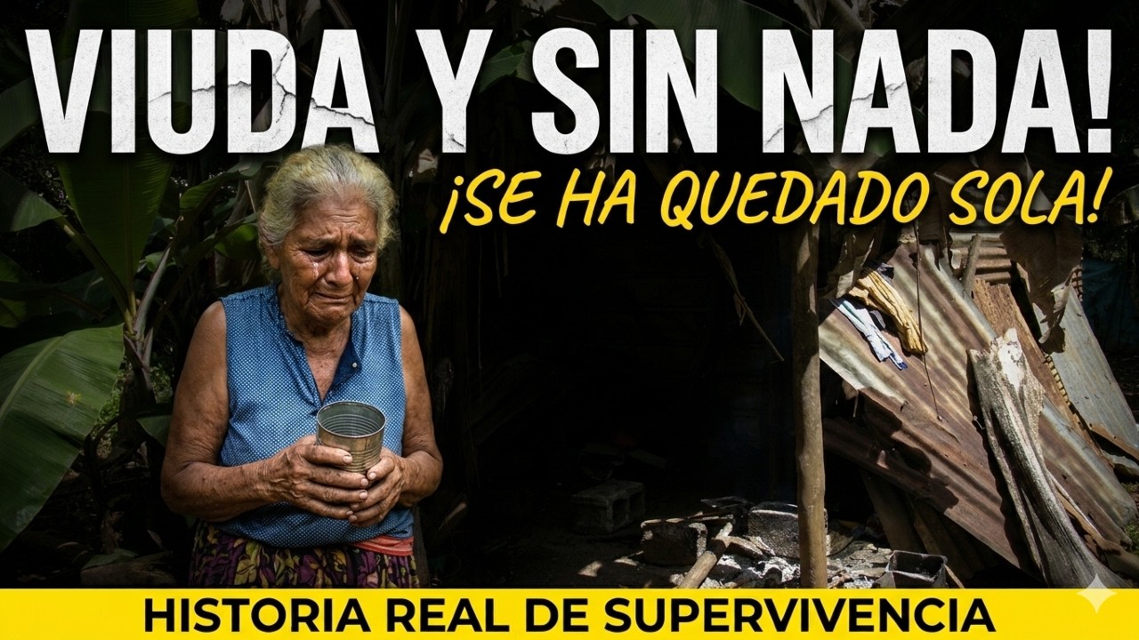Ayudamos a una señora VIUDA Y SIN NADA Su triste realidad nos conmovió