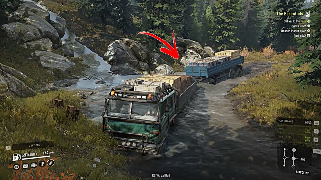 The Essentials - Deliver to the Farm ||  Bricks, Wooden Planks and Fuel || SnowRunner Gameplay