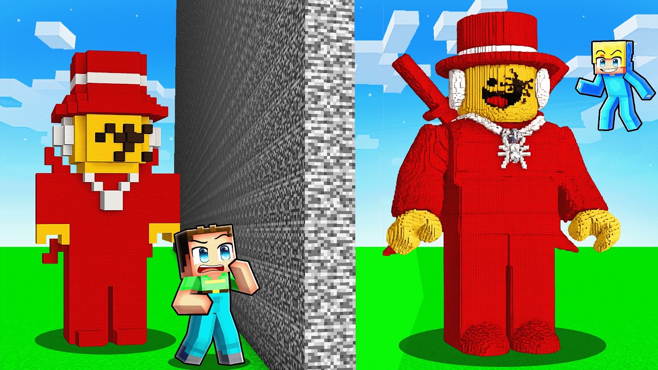 Ich CHEATE mit //Roblox in einer Minecraft Bau Challenge!!