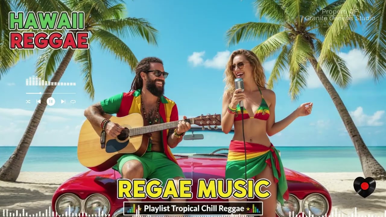 Summer Paradise Reggae Happy Island Beats Good Vibes Bob Marley UB40 Shaggy