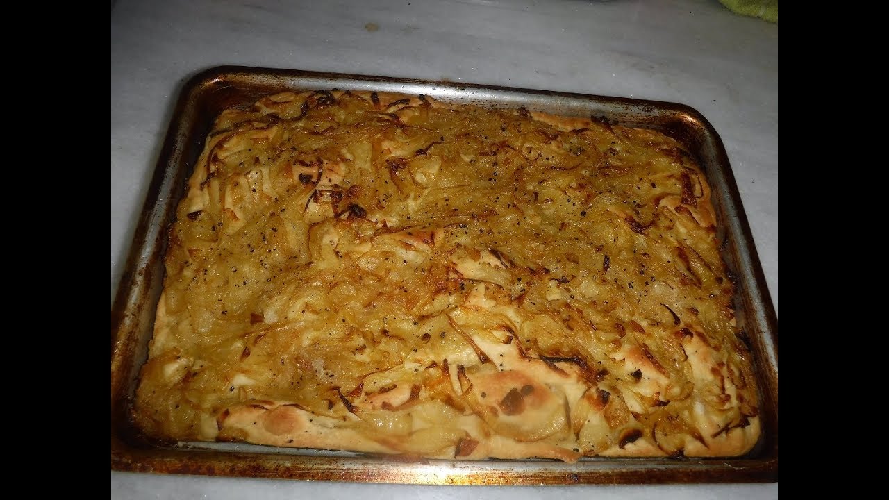 FOCACCIA DE CEBOLLA MASA EN PANIFICADORA
