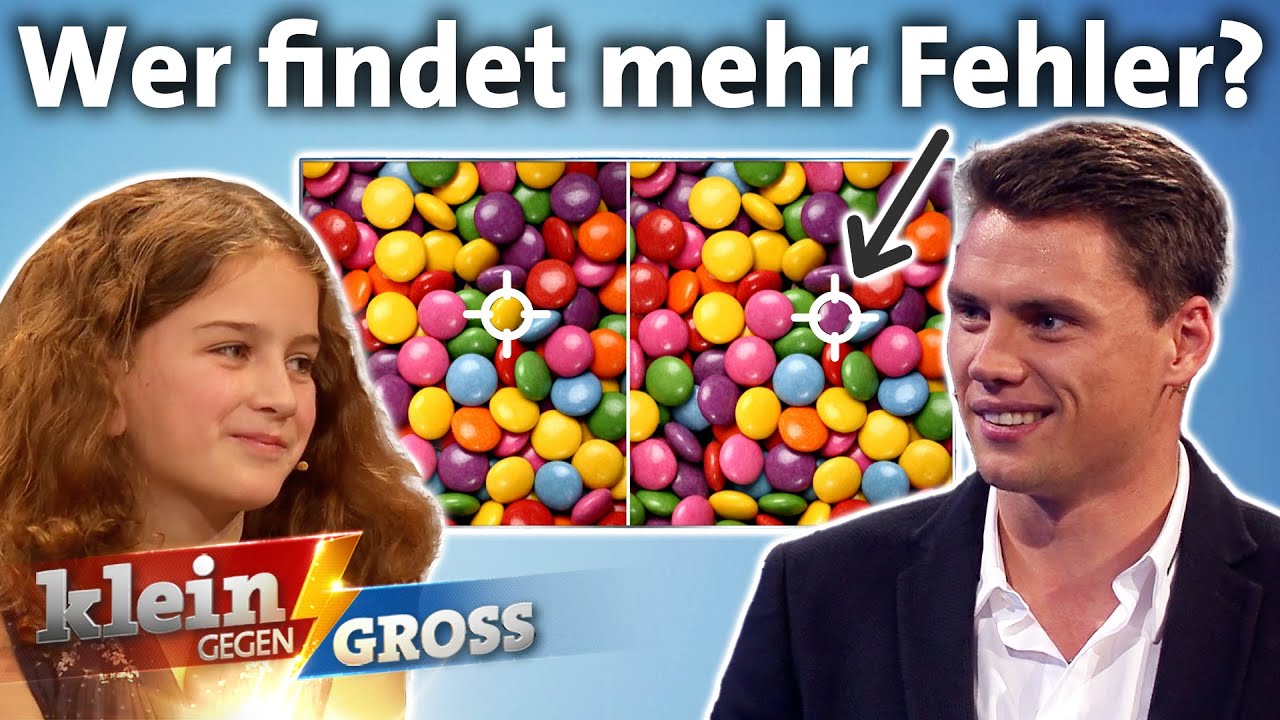 Suchbilder: Findet Mara mehr Fehler als Profifu&szlig;baller? | Klein gegen Gro&szlig;