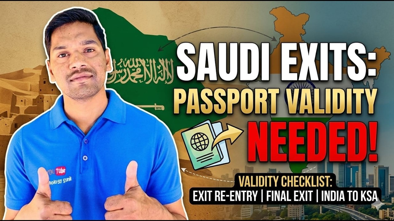 Final Exit Minimum Passport Validity | India to Saudi Passport Validity | Re-Entry Visa Passport Day